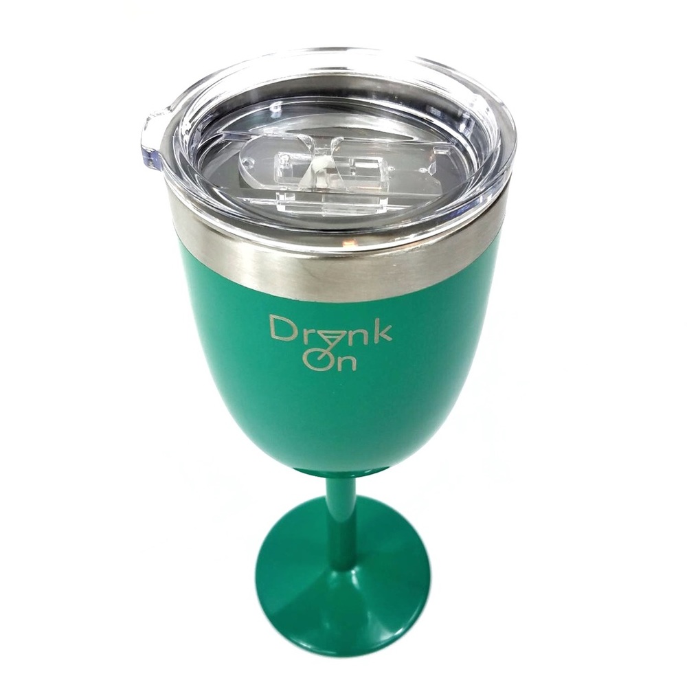 10oz Stainless Steel Wine Tumbler w/ a FREE Straw - Picture 6 of 7